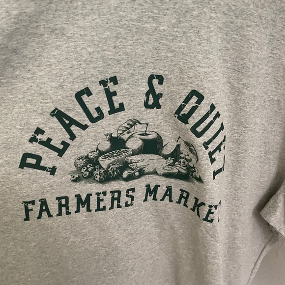 NWT Museum of Peace & Quiet Farmers Market T-Shirt 'Heather gray relaxed size XL - Picture 7 of 10